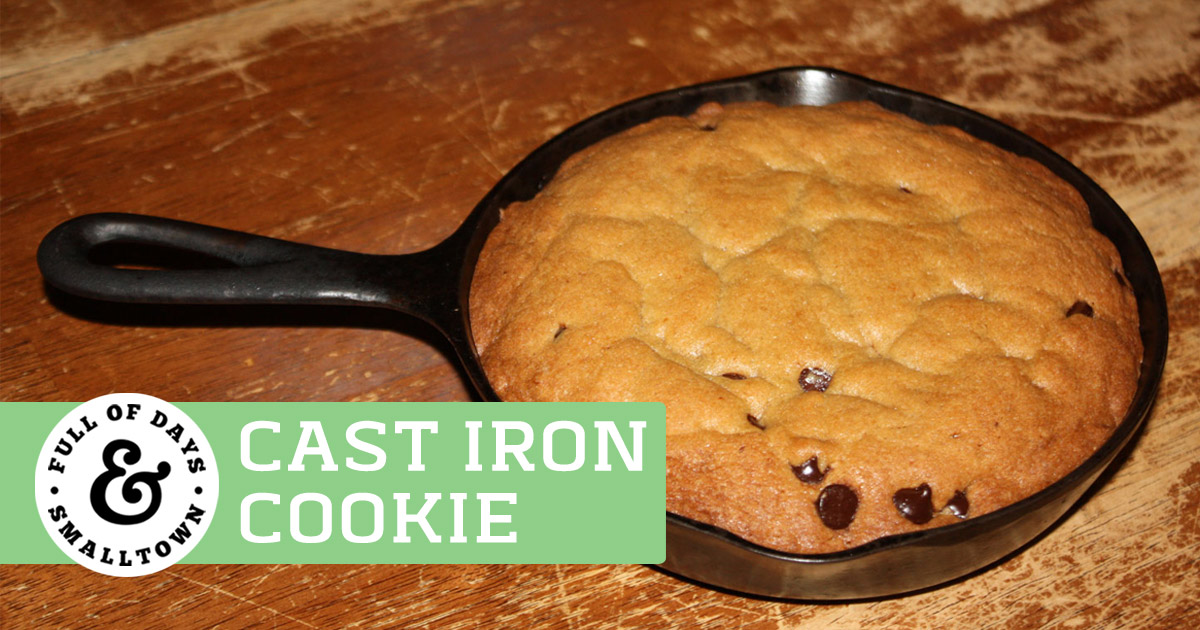 Cast Iron Chocolate Chip Cookie