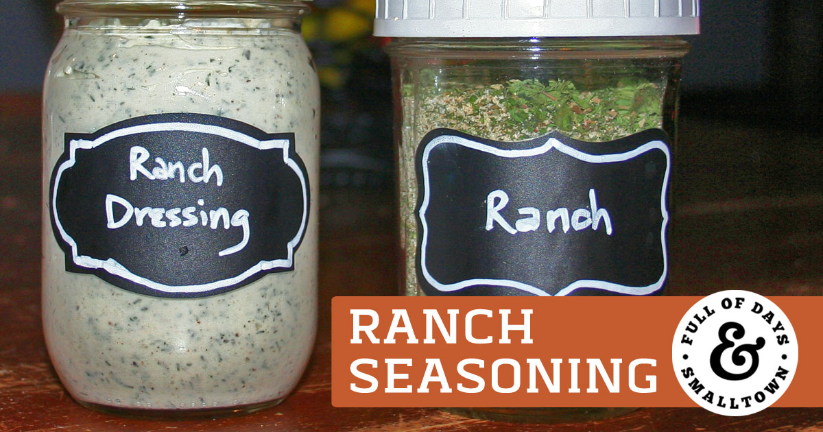 DIY Ranch Seasoning and Ranch Dressing Header Image