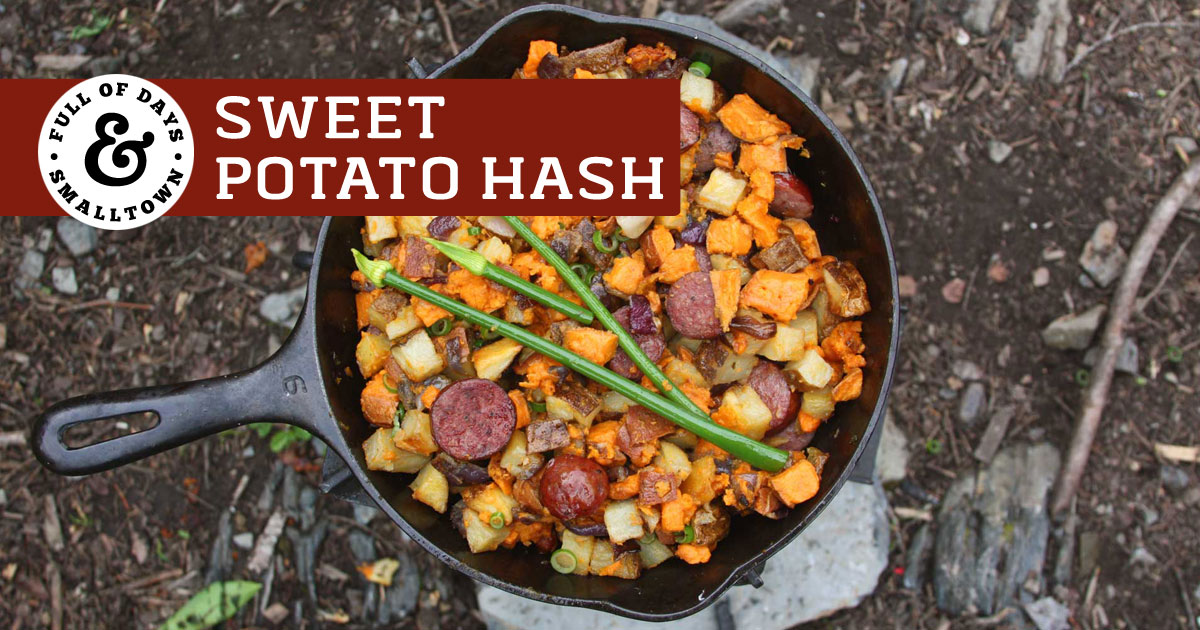 Sweet Potato Hash with Organic Kielbasa